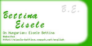 bettina eisele business card